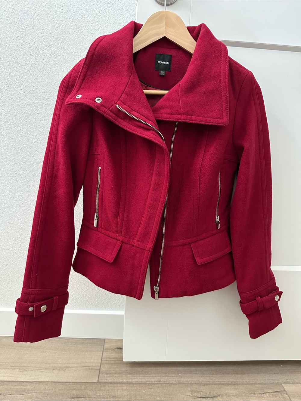 Express Women's Red Coat